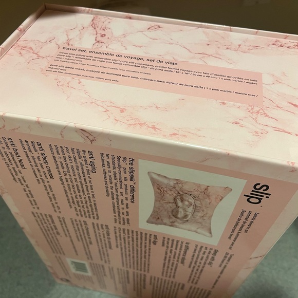 Slip beauty sleep to go silk mask & pillow set pink marble limited edition - Picture 3 of 7